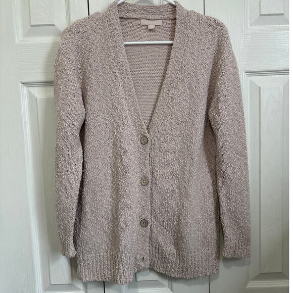 Barefoot Dreams Pink Cozy Button Front Cardigan XS - Picture 1 of 6